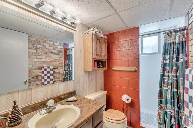Basement half bath