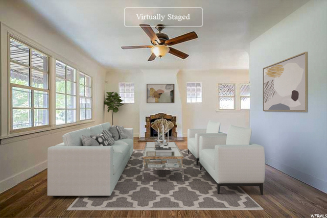Virtually staged