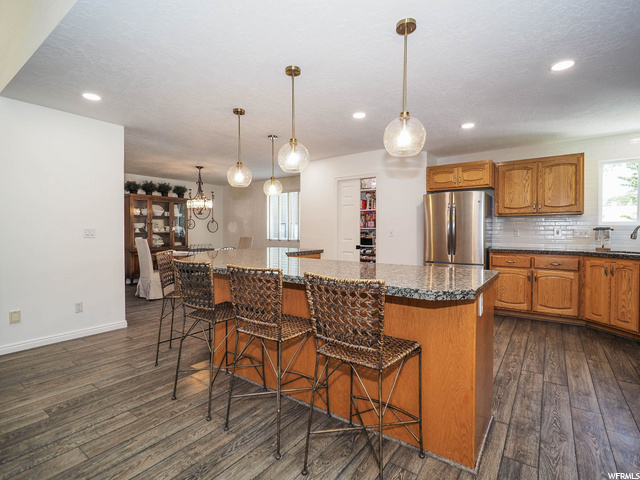 Kitchen view to formal dining