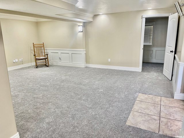 New carpet in basement