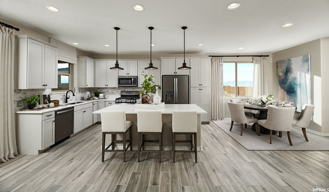 Photo shows a Pearl model home featuring optional finishes that may not be available in this community