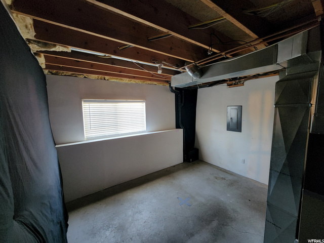 Unfinished Basement Area