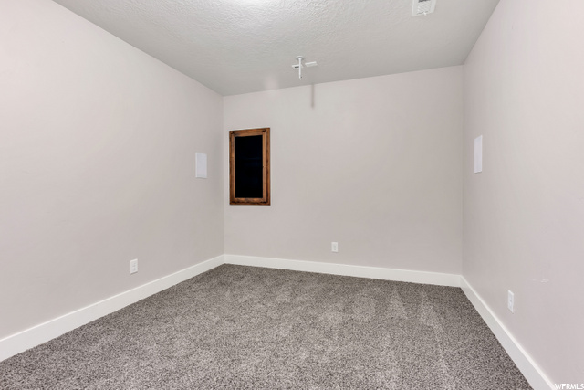 Theater room in basement