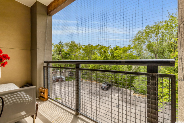 Covered Balcony/Storage Closet