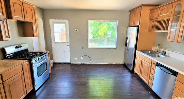 Large galley kitchen