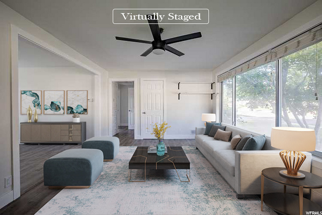 Virtually staged