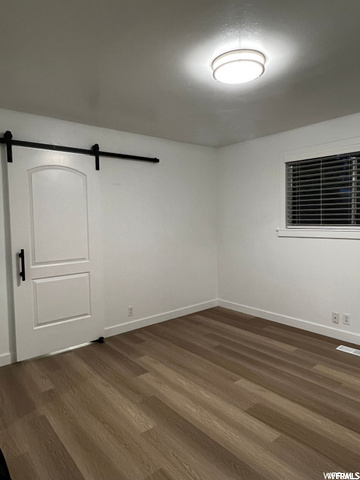 Master Suite with Barn door to Bathroom