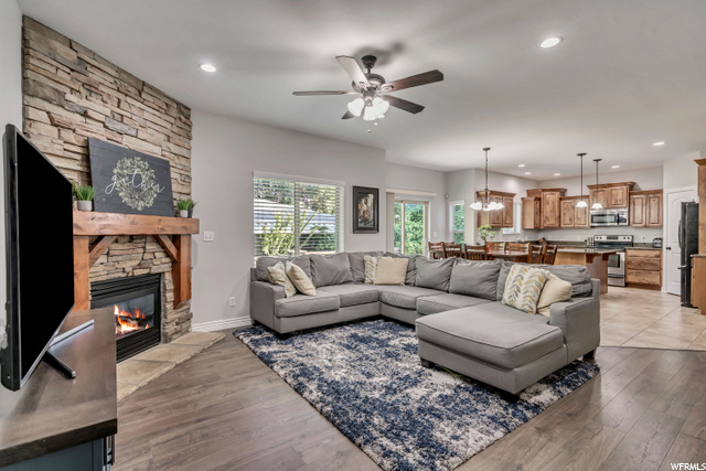 Family Room into open Kitchen