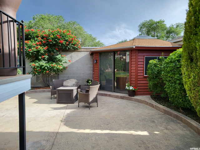 Patio outside Gazebo with Hot Tub