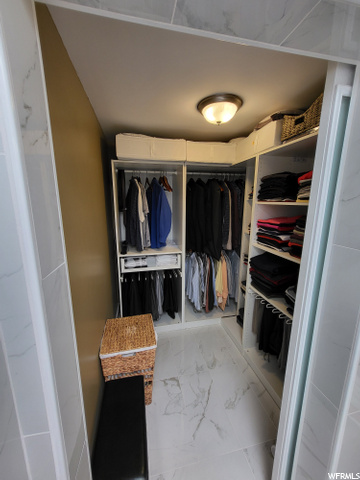 Walk in closet in Master