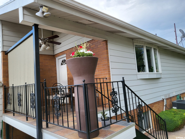 Covered back patio