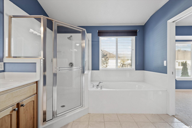 Master Bath with View of Garden Tub