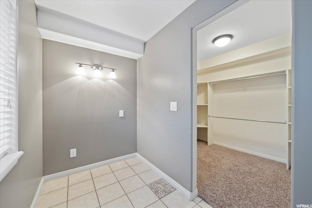 Large Bedroom Down with Walk In Closet Visible