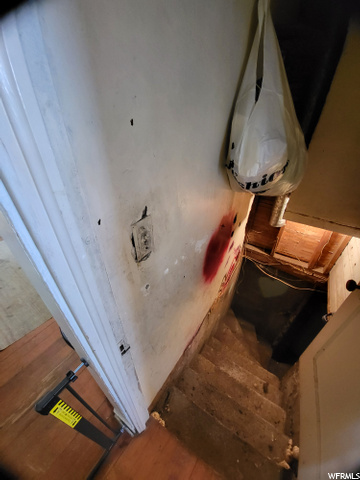 stairs to basement utility/storage