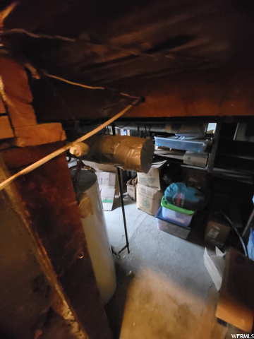 Duct to attic room taped closed
