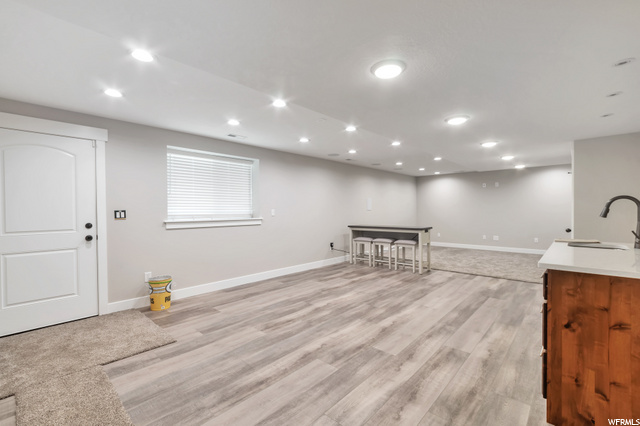 Brand new lower level family room
