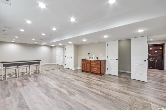Brand new lower level family room