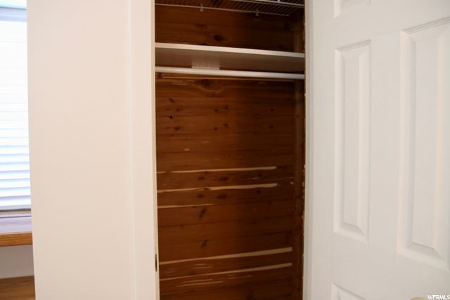Downstairs Cedar lined closet