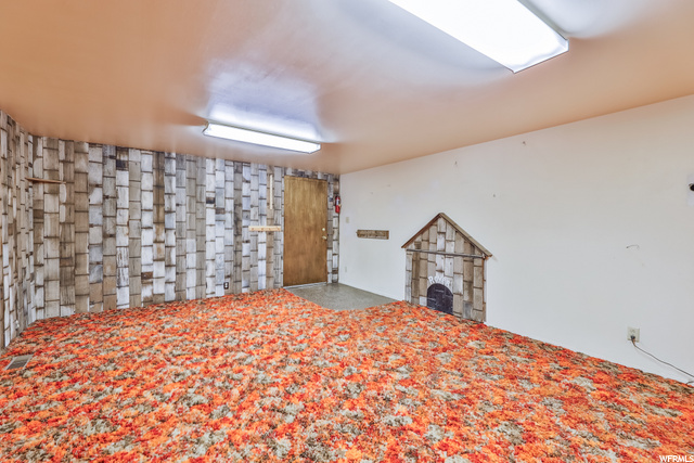 Basement Family Room (door leads into garage)