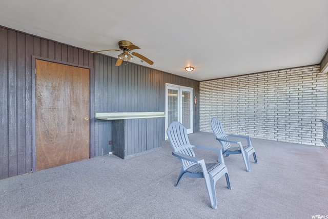 Front Porch w/dry bar (with large storage closet b