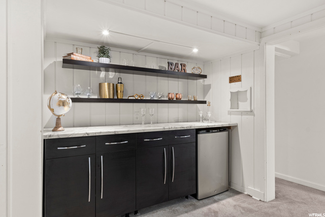 Dry Bar in Basement