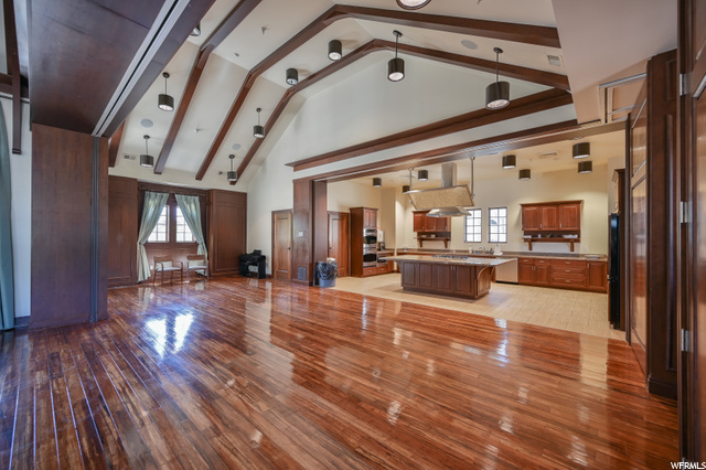 Garden Park clubhouse kitchen/indoor reception are