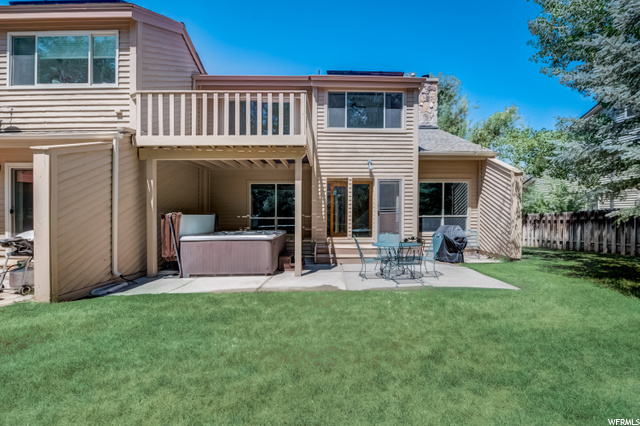 Flat, lush, and beautifully landscaped back yard