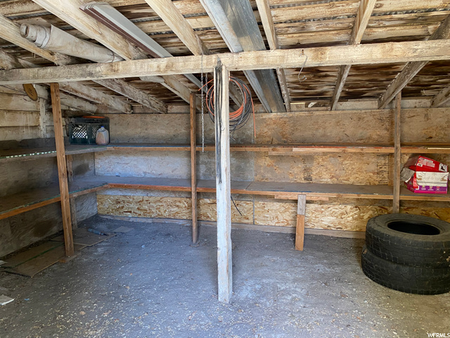 inside shed