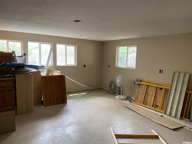 Workshop in south end of garage