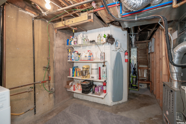 Basement Storage in Laundry