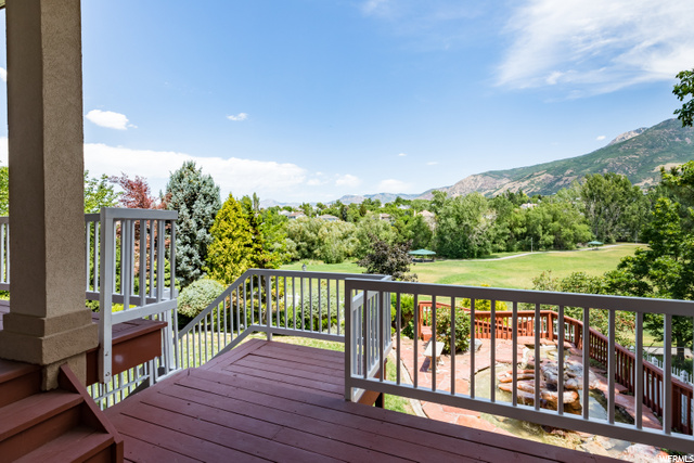 Covered Deck/Waterfall