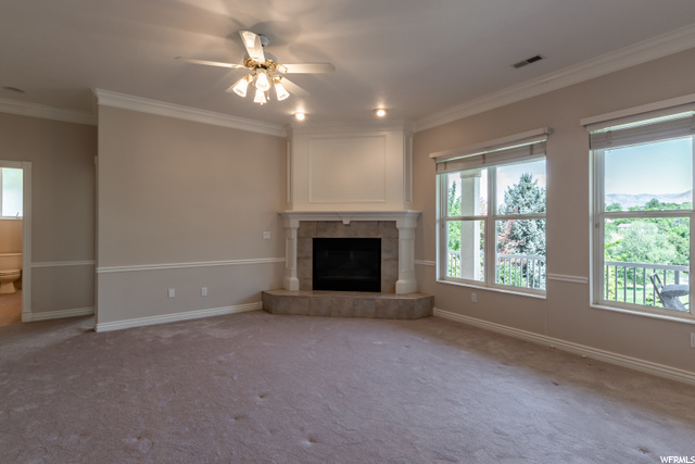 Downstairs Fireplace