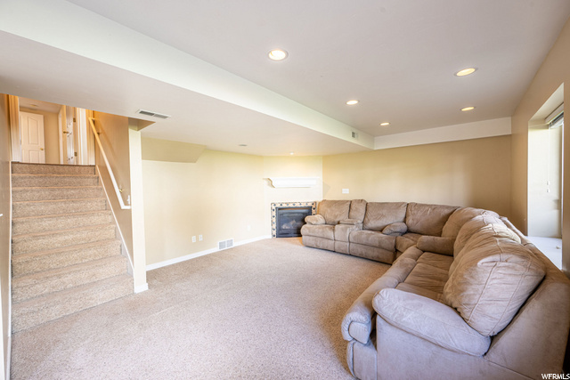 Down stairs