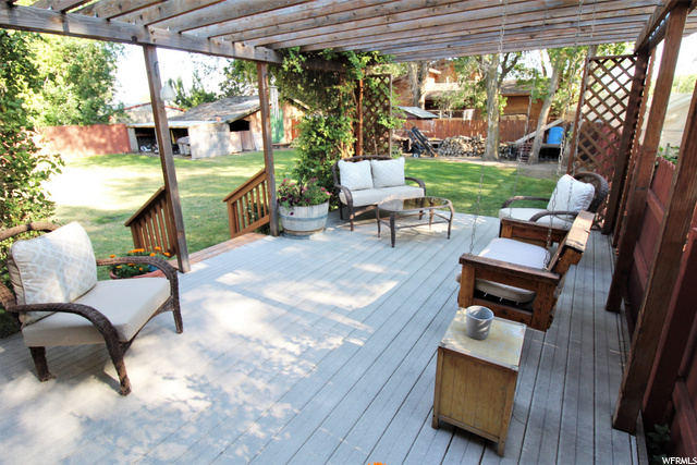 COVERED BACK DECK - OTHER VIEW
