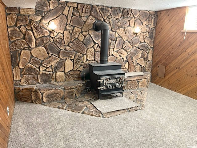Downstairs Living Area Fireplace