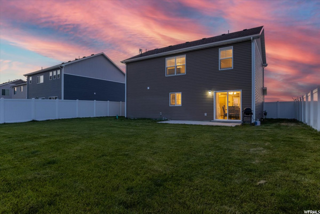 Twilight Backyard North-West View