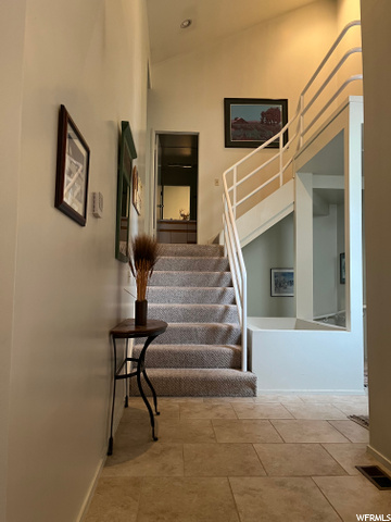 Foyer and staircase to upper levels
