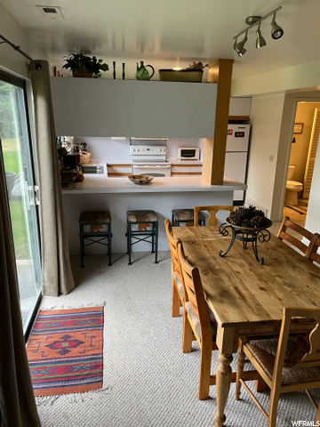 Dining Area, view of Kitchen