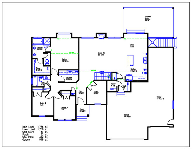 Main Level Floor Plan