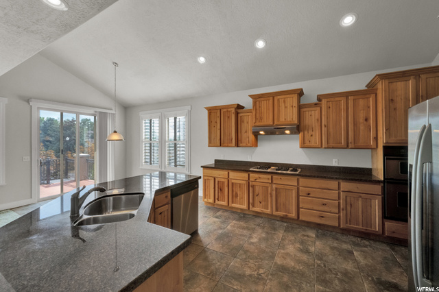 Kitchen is not only spacious,but has LOTS of cabinetry for all of your cooking and dishware.