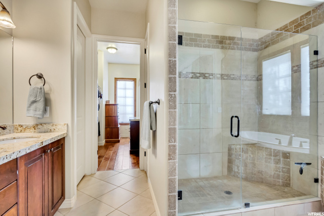 Master Bath leading to closet