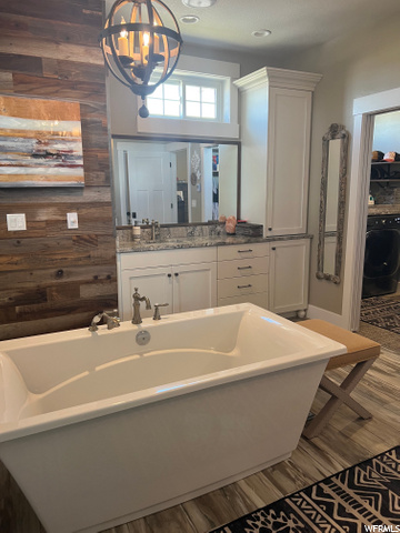 Master Bath entry to her closet