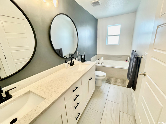 With 2 sinks and plenty of countertop space.
