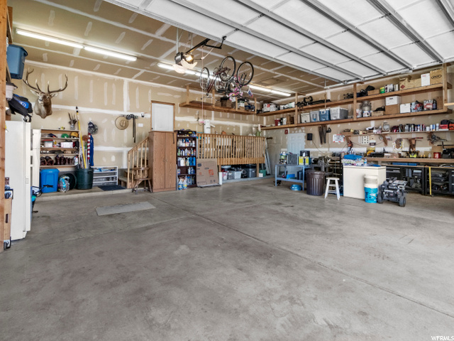 Garage with Workshop Area