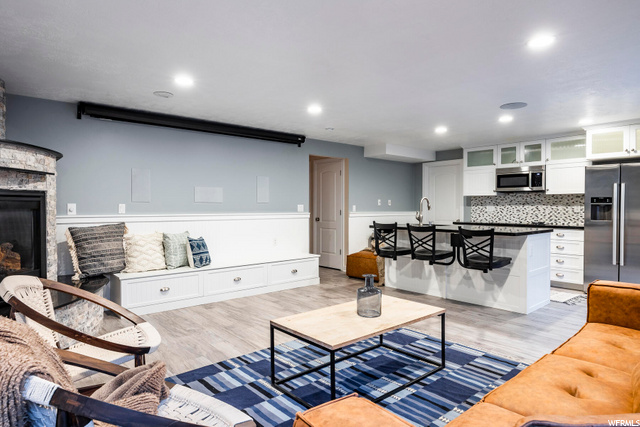 Basement Kitchen & Living Room