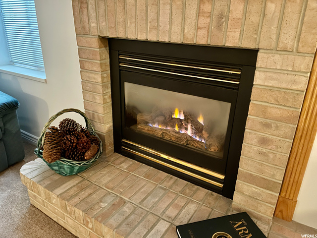 Basement fireplace