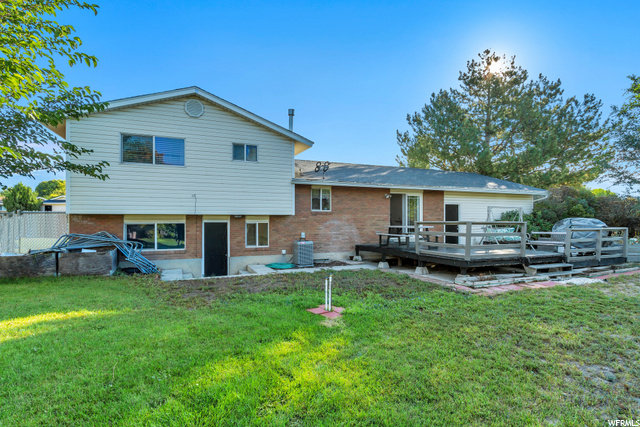 Back Yard w/ Deck