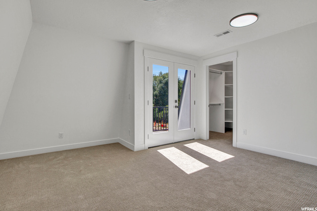 Upstairs Bedroom with Walkout Porch