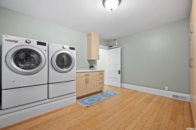 Generous laundry on main level