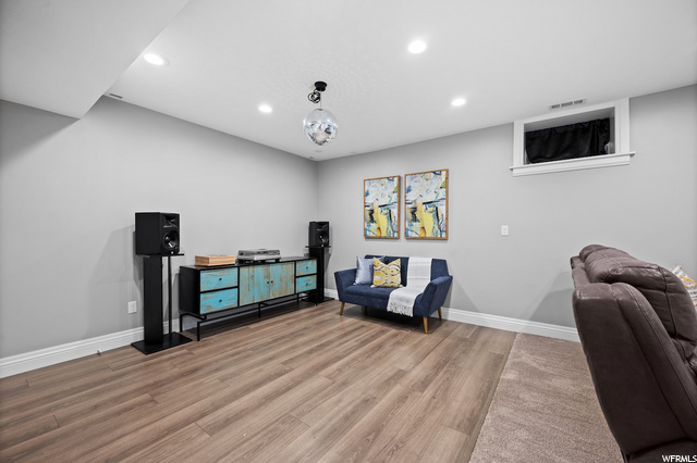 Basement family room/dance floor